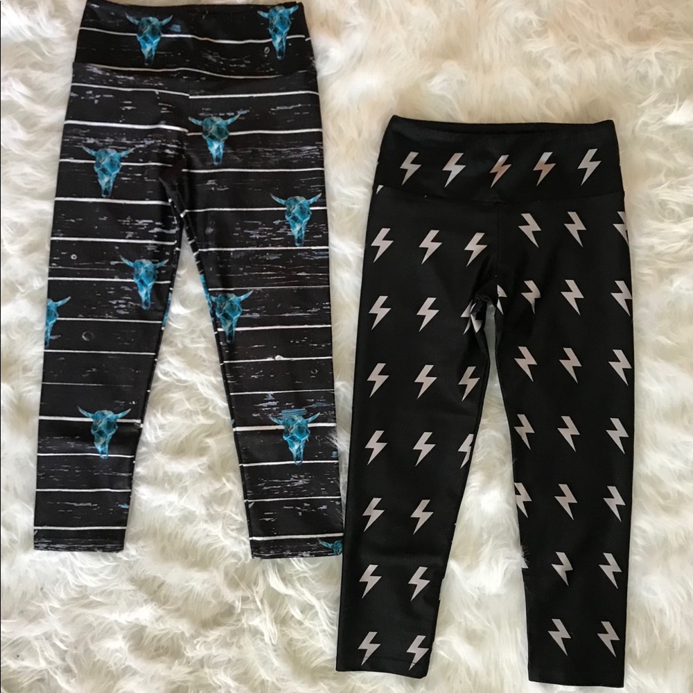 Lot of 2 Goldsheep Clothing Capri Leggings